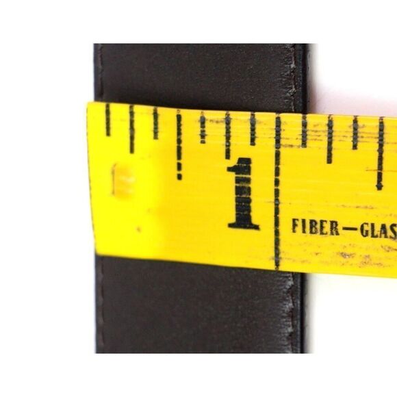 Goldlion BLACK BROWN REAL LEATHER 1 1/8"Wd REVERS CASUAL DRESS BELT Sz 36 (B4 - Picture 12 of 16